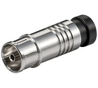 electrosmart Pack of 10 Female Coax Socket Snap Seal Compression Connectors for 7mm Cable e.g. RG6 Aerial Cable etc