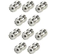 electrosmart Pack of 10 PL259 SO239 UHF Female Socket to Socket Adaptor Coupler for CB Ham Radio etc