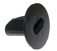 electrosmart Pack of 12 Double Black Feed-Thru Cable Wall Entry Grommets - Suitable for most Twin WF65 Cable