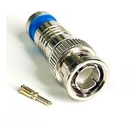 electrosmart Pack of 25 BNC Male Compression Plug Connector for RG59 CCTV Security Camera Coax Cable