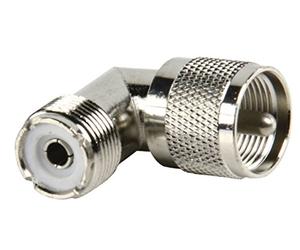 electrosmart Pack of 4 PL259 to SO239 UHF 90 Degree Right Angle Plug to Socket Adaptor
