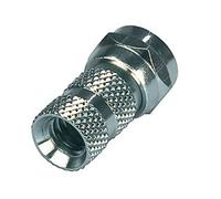 electrosmart Pack of 5 Screw on F Plug Connectors for Satellite & CCTV - Internal Diameter 5.5mm to fit Coaxial Cables with an Outer Diameter of 5.6mm to 6.00mm