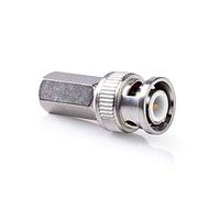 electrosmart Pair of CCTV BNC Male Twist/Screw on Plug Connector 75 Ohm for RG59 6mm Coax Cable