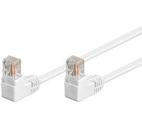 electrosmart RJ45 CAT 5e Ethernet Cable with 90 Degree Right Angled Connectors & Gold Plated Pins (White, 3m)