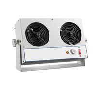 Electrostatic Anti Static Ionizer Fan,Double-head Desktop Ion Blower,Operating Temperature 0℃-50℃,Air Volume 45-110CFM,for Printing, Packaging, Plastic Spraying, Plastic Demoulding