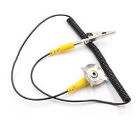 Electrostatic Grounding Wire Anti Statics Spring Wire Electrostatic Adjustable 180cm Cord PU Coated Coppers Grounding Cable