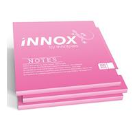Electrostatic self-Adhesive Sticky Notes - Post it Everywhere: Stick to Any Surface Without Glue - Visualize Your Ideas, Move, Reorder - by innox Notes - Pink, 10x10cm, 300 Sheets