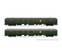 Electrotren HE4013 RENFE 2-unit set DGDC-3000 postal van olive green livery IV