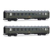 Electrotren HE4038 RENFE, 2-unit set 5000 coaches, BB4 2nd class, with old bellows, olive green livery, ep. IV
