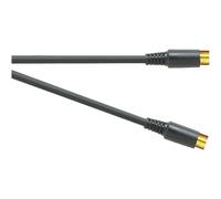 Electrovision 10M Super VHS Lead With Mini 4-Pin DIN Plugs Both Ends in Black Electrovision Black