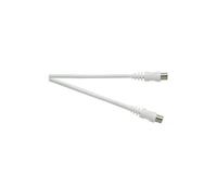 Electrovision - 2M Coaxial Fly Lead Kit With Combination Couplers, 2M White