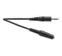 Electrovision 3.5Mm Jp To Skt 1.5M 3.5Mm Stereo Jack Plug/3.5Mm Stereo Jack Socket in Black Electrovision Black