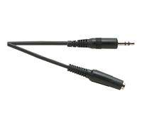 Electrovision 3.5Sjp-3.5Sjs 10M Lead 3.5Mm Stereo Jack Plug/3.5Mm Stereo Jack Socket in Black Electrovision Black
