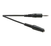 Electrovision 3.5Sjp-3.5Sjs 5M Lead 3.5Mm Stereo Jack Plug/3.5Mm Stereo Jack Socket in Black Electrovision Black