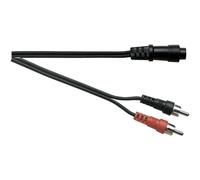 Electrovision 3M 8Pin Din To 2Xph Plugs 8Pin Din To 2X Phono Plugs in Black Electrovision Black
