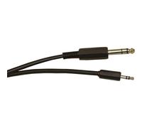 Electrovision 5M 6.35Mm To 3.5Mm Stereo Jack Plug Lead, Screened For Audio in Black Electrovision Black