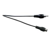 Electrovision 5m phono extension lead with noise protection in Black Electrovision Black