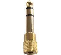 Electrovision 6.35Mm To 3.5Mm Stereo Socket in Gold Electrovision Gold