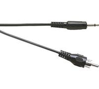 Electrovision Black Screened 3.5 mm Mono Jack Plug to Phono Plug Lead