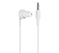 Electrovision Discreet White Mono Magnetic Earpiece with 3.5mm Jack Plug & Lead Lightweight, Low-Profile Design for Radios, Tour Guide Systems & Assistive Listening Devices