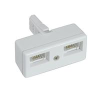 Electrovision Double Telephone Adaptor (4 Wire) White