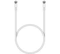 Electrovision F Plug (M) To F Plug (M) White 1M F Type Plug/F Type Plug Electrovision White