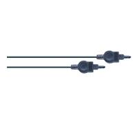 Electrovision Fibre Optic 3.5Mm Plug-To-Plug Audio Lead, 0.5M Length in Black Electrovision Black