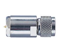 Electrovision High-Grade Nickel In-line FME male to mini UHF male connector in Metallic Silver Electrovision Metallic Silver
