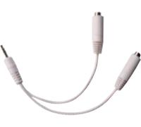 Electrovision Ipad Headphone Splitter With 3.5mm Plug To Dual 3.5mm Sockets Forming A Single Input Plug And Two Output Sockets Unit