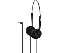 Electrovision Lightweight Stereo Over Ear Headphones with 1.2m Lead, 3.5mm Stereo Jack Plug, Black Pads For Travel, School, College, Education, Work and Tourist Tours,