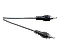 Electrovision Phono to phono screened lead for quality audio in Black Electrovision Black