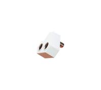 Electrovision Right Angled Coaxial Y Splitter With Line Socket To 2X Line Plugs
