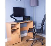 Electrovision Single Arm Gas Spring Lcd Monitor Deskmount in Black Electrovision Black