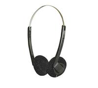 Electrovision Soundlab Black Headphones Lightweight Adjustable Headband Stereo 3.5mm Mini Jack