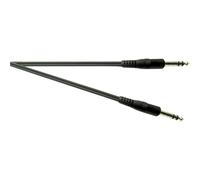 Electrovision Standard 2M 6.35Mm Stereo Jack Plug To Plug Audio Lead in Black Electrovision Black