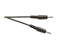 Black Shielded 3.5mm Mono Jack Plug to 3.5mm Mono Jack Lead Electrovision A117