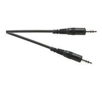 Electrovision Standard 3.5 mm Stereo Jack Plug to 3.5 mm Stereo Jack Plug Lead in Black Electrovision Black