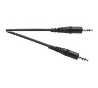 Electrovision Standard 3.5 mm Stereo Jack Plug to 3.5 mm Stereo Jack Plug Lead in Black Electrovision Black