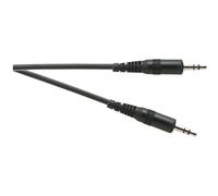 Electrovision Standard 3.5 mm Stereo Jack Plug to 3.5 mm Stereo Jack Plug Lead in Black Electrovision Black