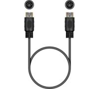 Electrovision Standard 5 Pin Din Plug To 5 Pin Din Plug Screened Lead in Black Electrovision Black