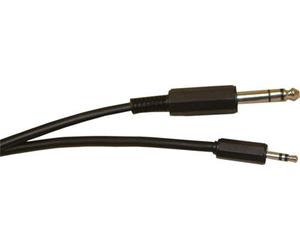 Electrovision Standard 6.35mm To 3.5mm Stereo Jack Plug Screened Lead For Audio