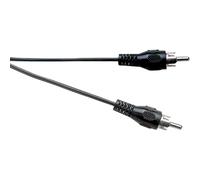 Electrovision Standard Phono Plug to Phono Plug Screened Lead in Black Electrovision Black
