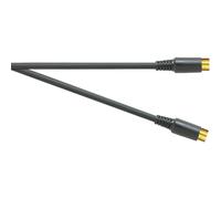 Electrovision Super VHS 5M Mini 4-Pin DIN Plug-To-Plug SVHS Lead in Black Electrovision Black