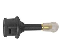 Electrovision Toslink Plug To Mini Plug Toslink Plug/Mini (3.5Mm) Fibre Optic Plug in Black Electrovision Black