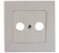 Electrovision Tv Wall Plate Cover in White Electrovision White