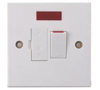 Electrovision White 13A Switched Fused Spur with Neon Indicator E301GC