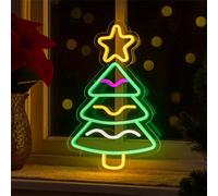 Electrovision Xmas Haus Silhouette Neon Light 36X40Cm Usb Led Christmas Decoration - Christmas Tree