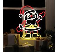 Electrovision Xmas Haus Silhouette Neon Light 36X40Cm Usb Led Christmas Decoration - Santa / Father Christmas