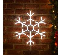 Electrovision Xmas Haus Silhouette Neon Light 36X40Cm Usb Led Christmas Decoration - Snowflake
