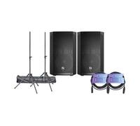 Electrovoice - ELX200-12P 12" 2-Way Powered Speaker Black+ Stands + Le